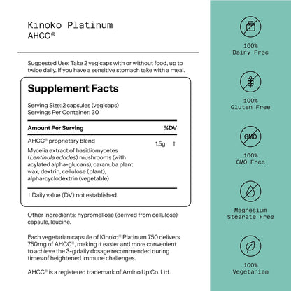 AHCC® - Kinoko® Platinum QUALITY OF LIFE