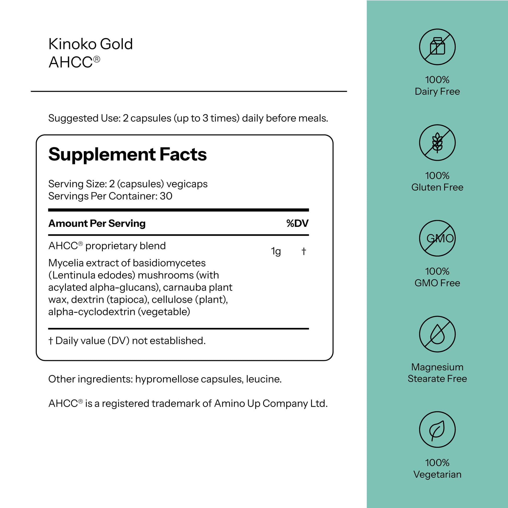 AHCC® - Kinoko® Gold QUALITY OF LIFE