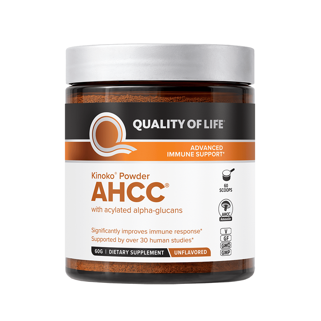 AHCC® - Kinoko® Powder + Free Frother QUALITY OF LIFE
