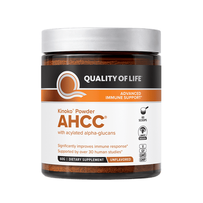 AHCC® - Kinoko® Powder + Free Frother QUALITY OF LIFE