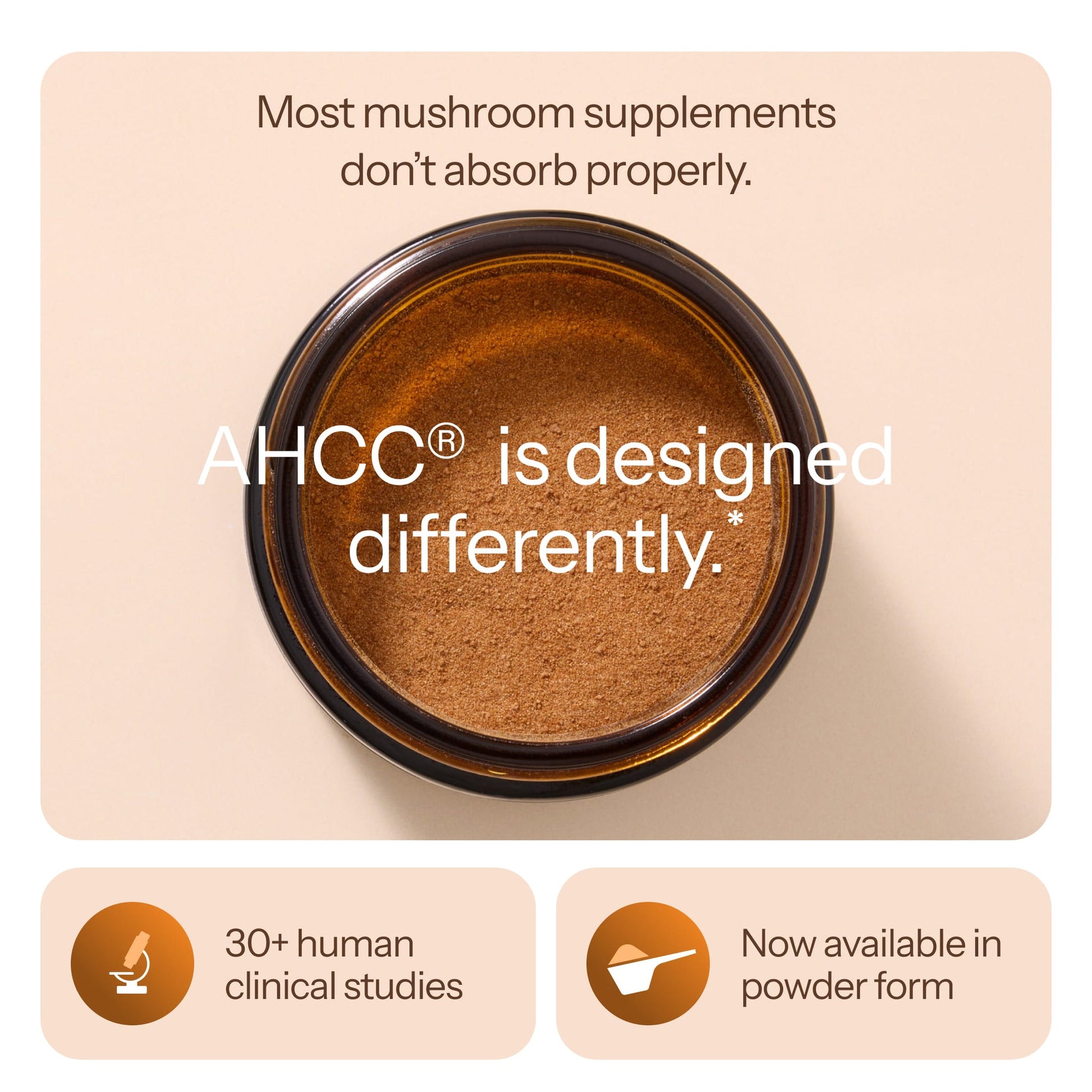 AHCC® - Kinoko® Powder + Free Frother QUALITY OF LIFE
